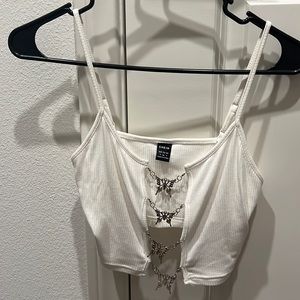 Butterfly crop top from Shein